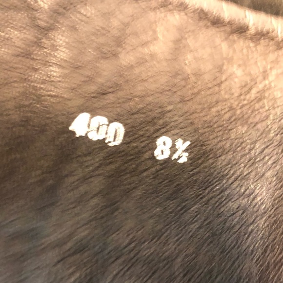 SAKS FIFTH AVENUE Dark Brown Rabbit Fur and Suede Knee High Boots - Picture 10 of 12